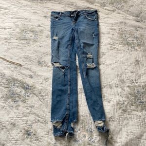 Ripped skinny jeans from Zara